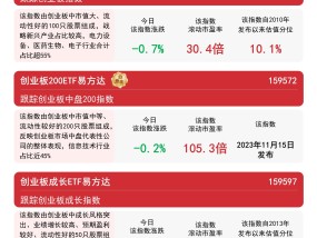 创业板延续回调，创业板ETF（159915）等产品获资金关注