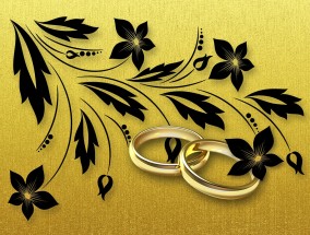 黄金婚书，50克金条的浪漫诠释
