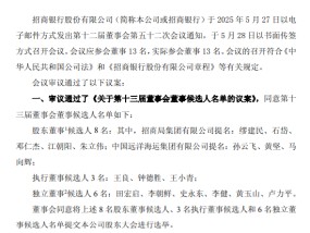 招商银行第十三届董事会董事候选人名单公布，有哪些变化？